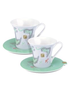 2 Tassen mit Untertassen, Design China